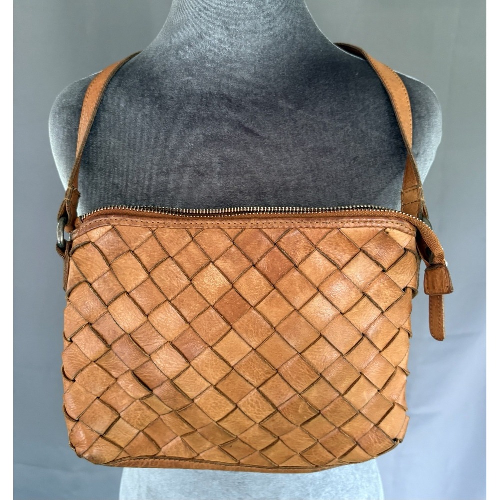Vilenca Holland Leather Crossbody Bag Brown Shoulder Purse, Adjustable